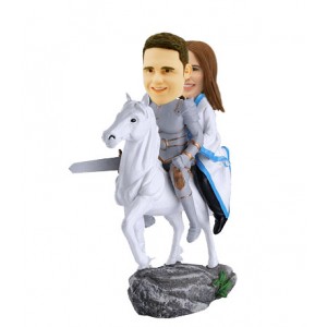 custom bobbleheads knight couple